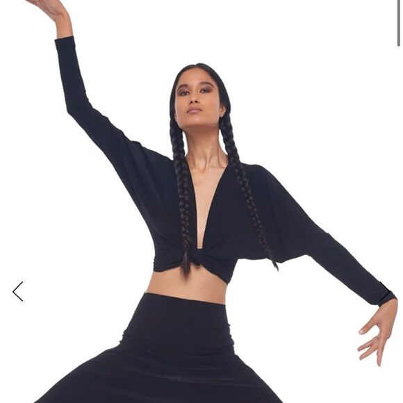 Norma Kamala‎ Dolman Wrap Top Black M NWT - Picture 6 of 9